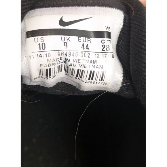 Nike Downshifter 9 Running Shoes Womans Size 10 Athletic Sneakers Triple‎ Black - Picture 6 of 9